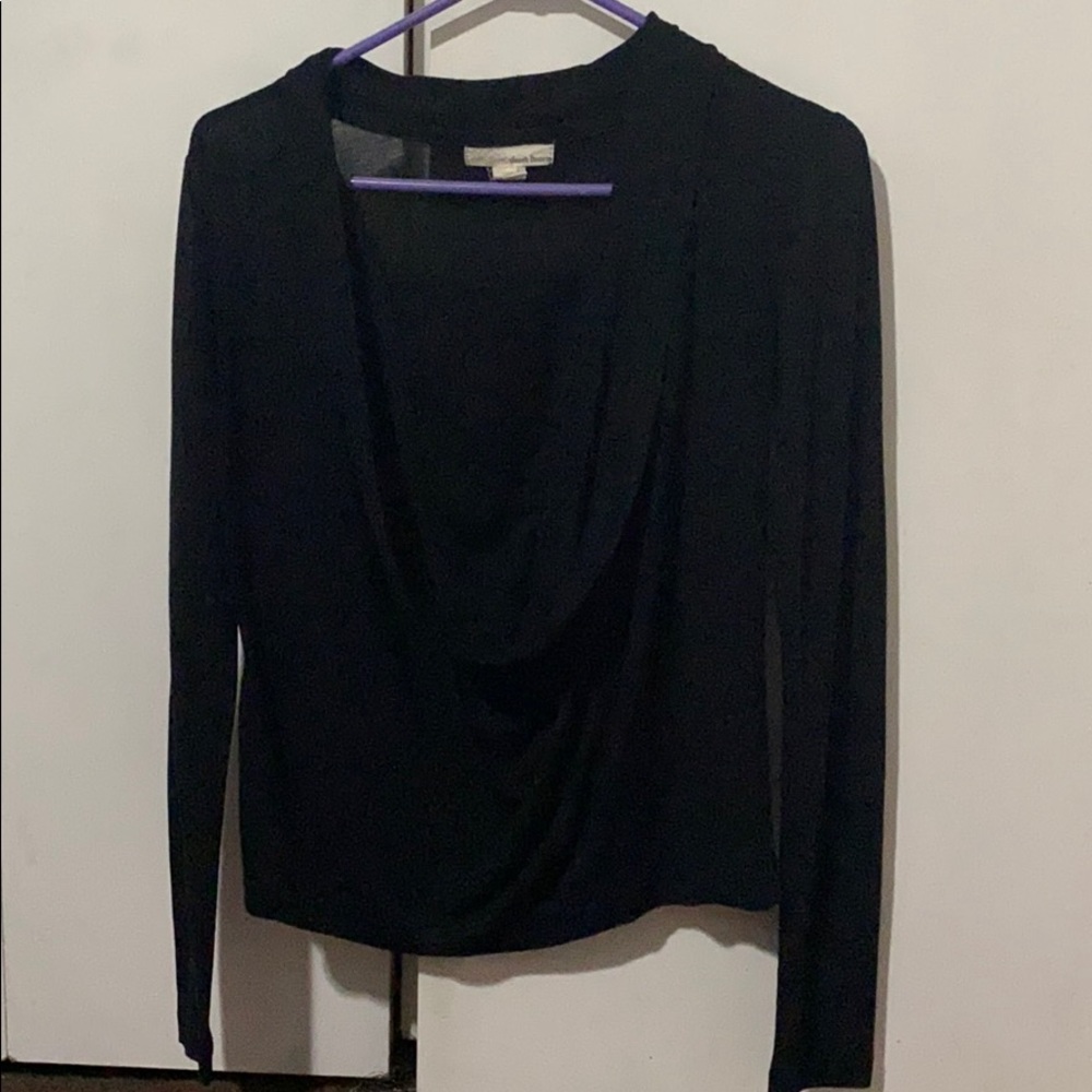 Black long sleeve top